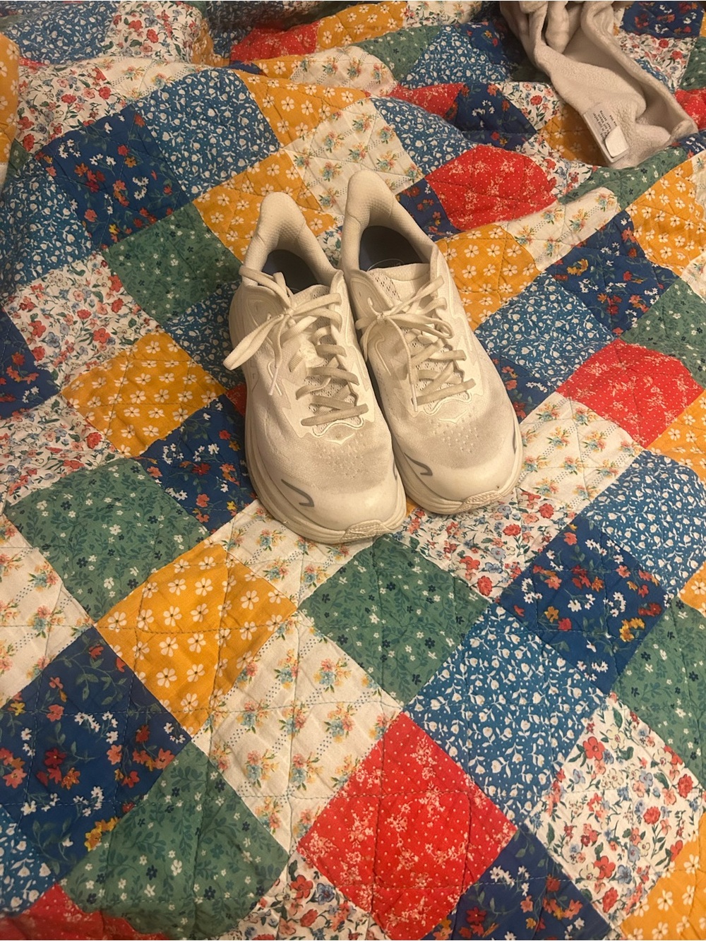 Hoka Kids Cream White Sneakers